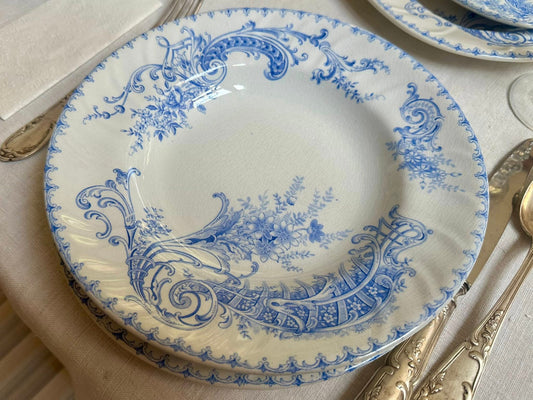 Boch Frères Keramis “Madeleine" tableware for 10