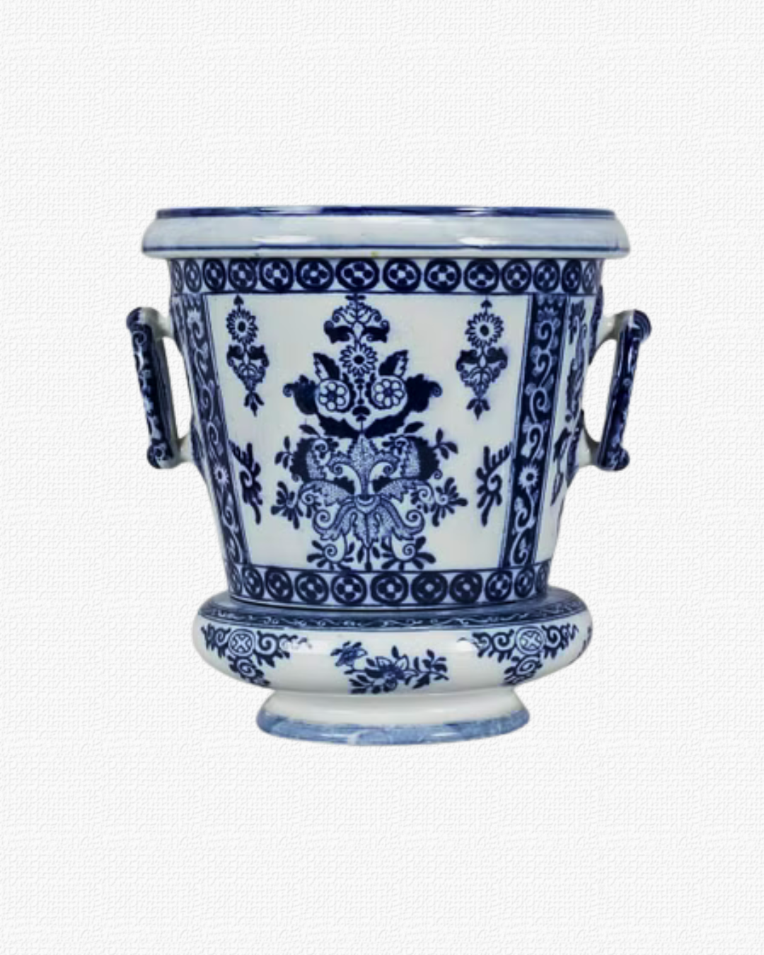 Petrus Regout & Co pot with base, Delft 1885-1925