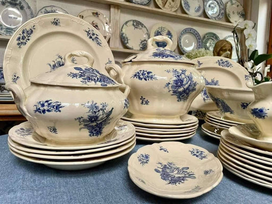 Antique Boch “Rhodia” faience dinner service.
