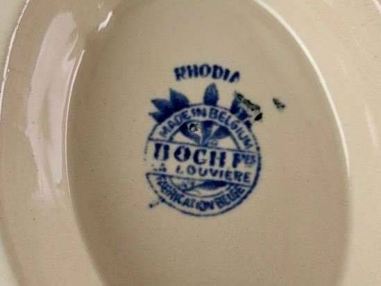Antique Boch “Rhodia” faience dinner service.